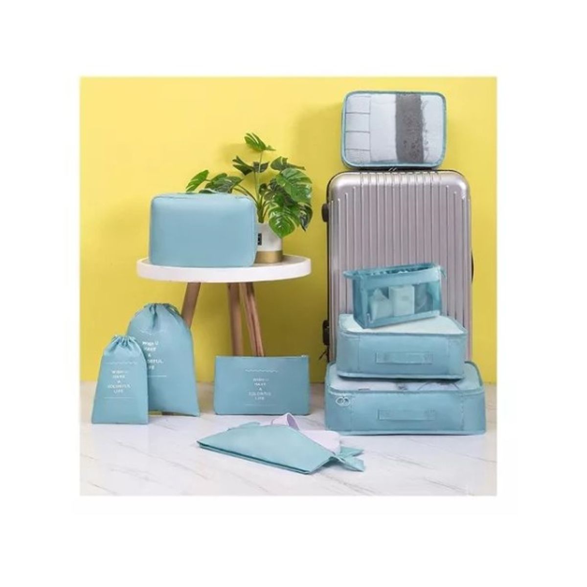 GENERICO - Bolsas Organizadoras De Equipaje / Pack 9 Unidades