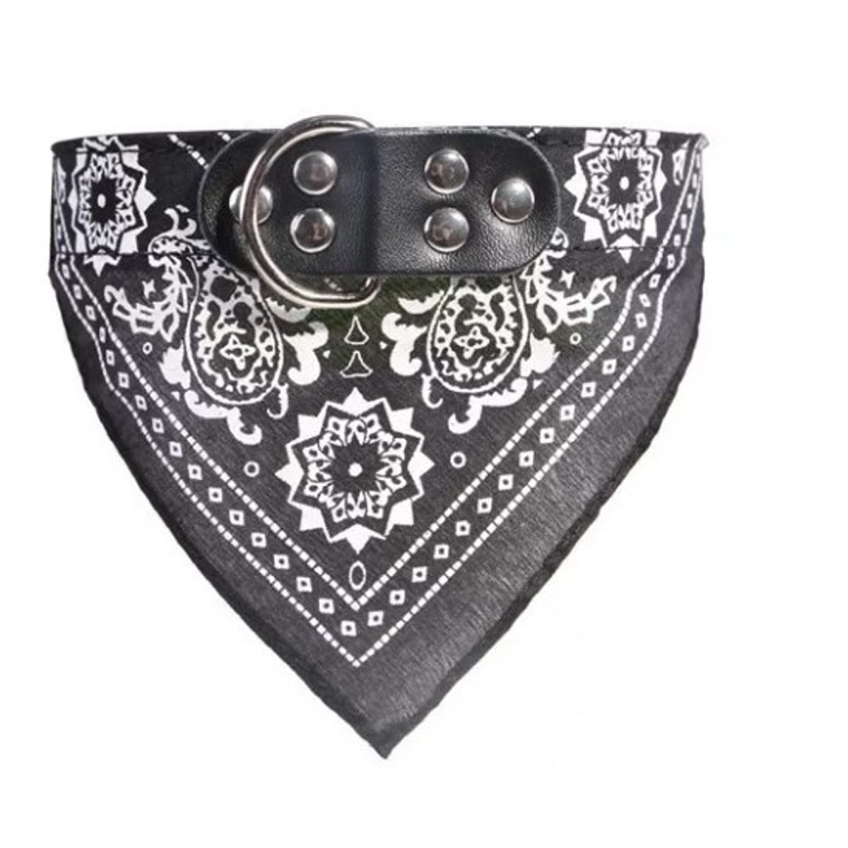 GENERICO - Bandana Pañoleta Para Mascotas Perrogato Talla L Negro