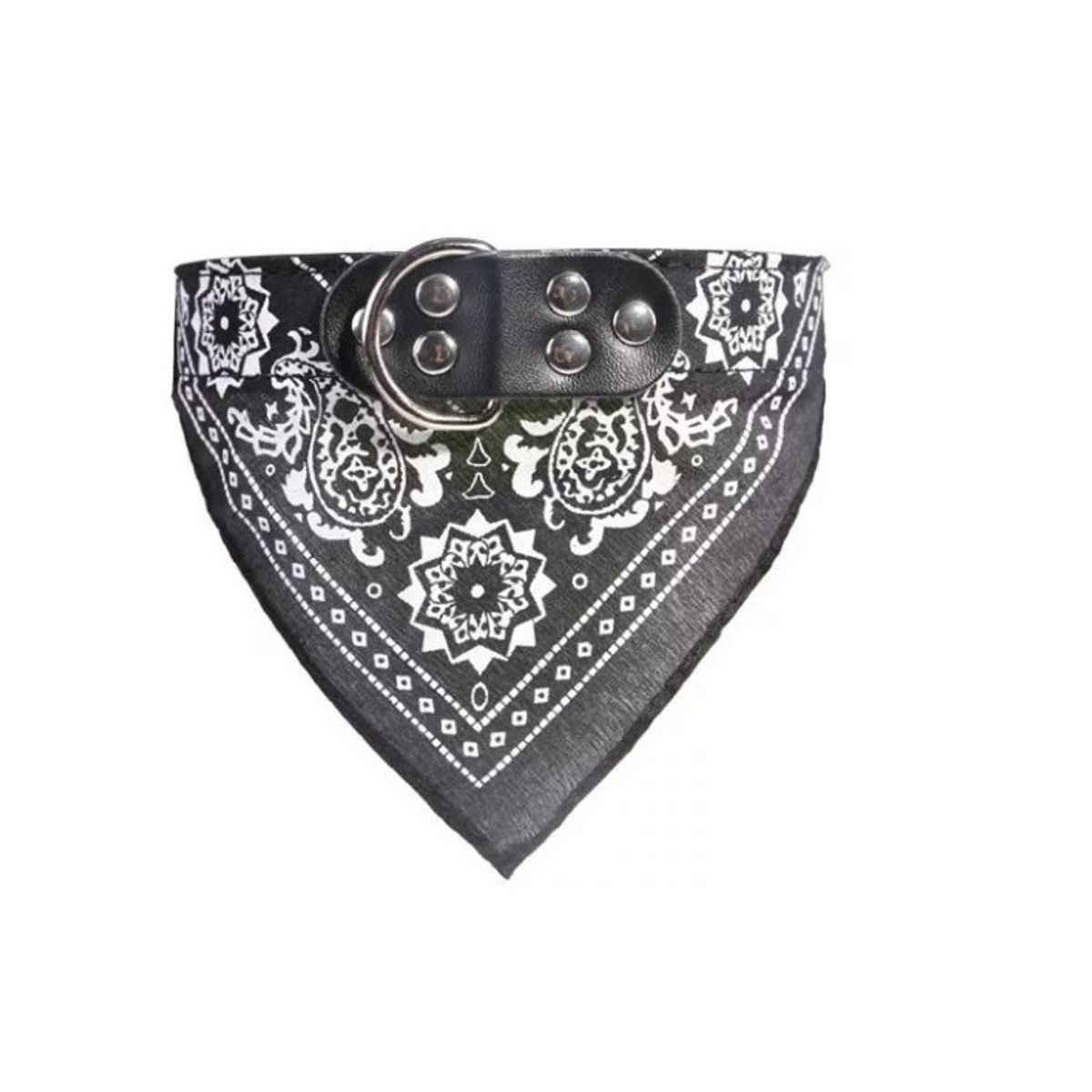 GENERICO - Bandana Pañoleta Para Mascotas Perrogato Talla L Negro