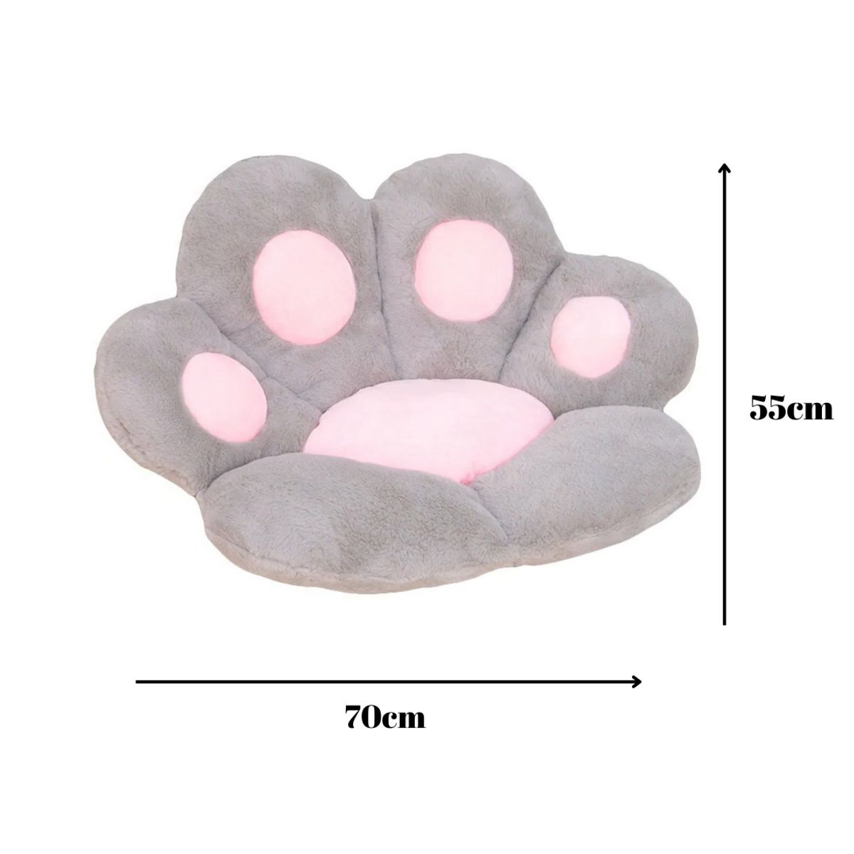 GENERICO - Cojín Para Silla Asiento Peluche Garrita Gato Mueble Mascota