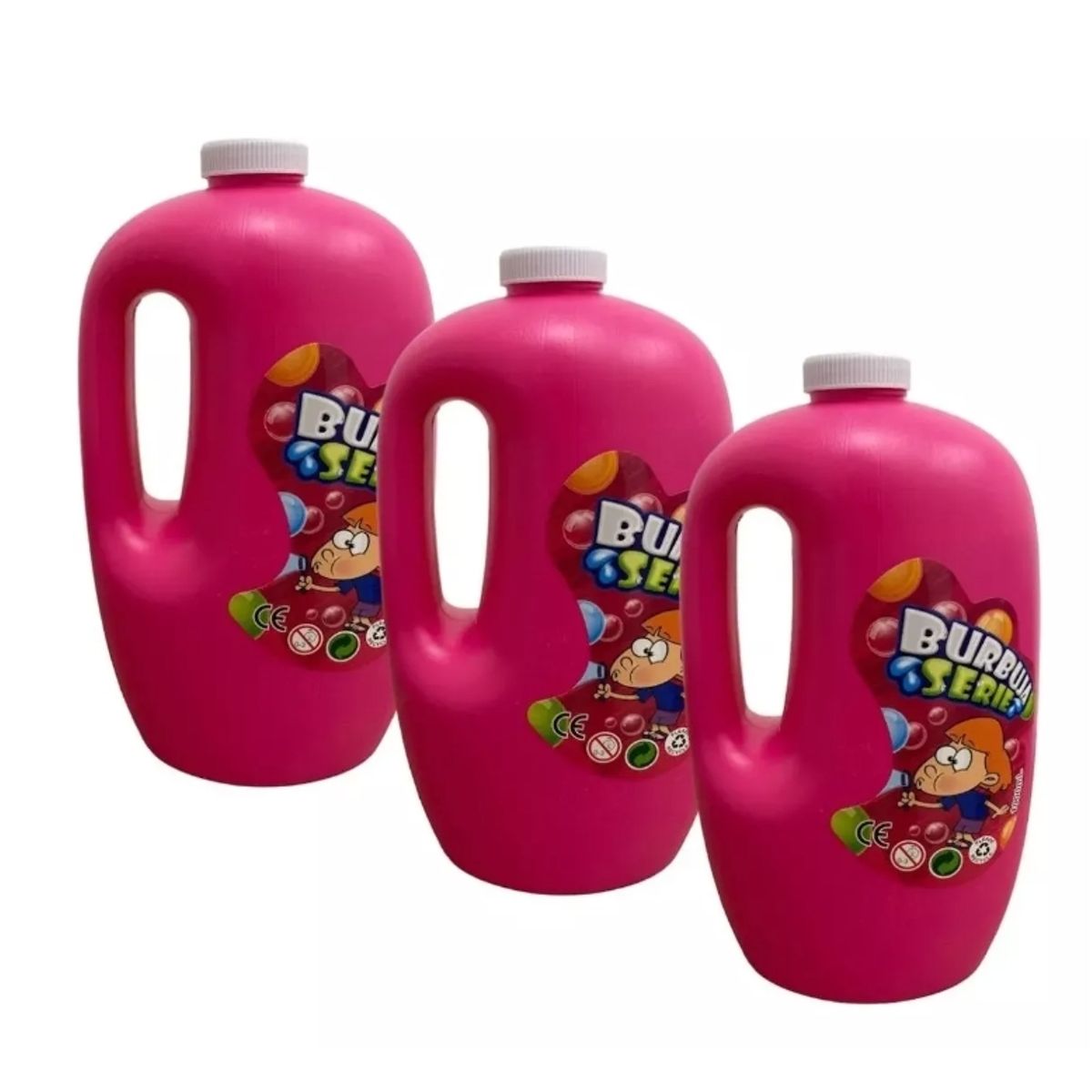 GENERICO - Liquido De Burbujas Maquina Pistola Burbujas 3 unidades