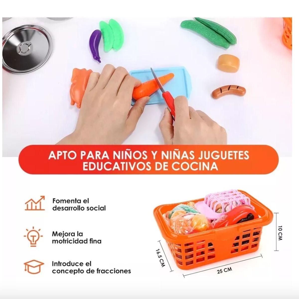 GENERICO - Juego De Juguetes De Cocina Para Niños Pequeños, 42 Piezas