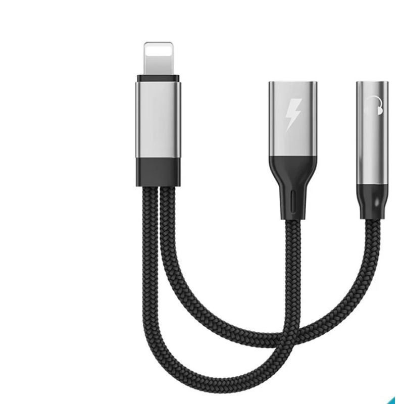 GENERICO - Adaptador de Cable auxiliar 2 en 1 de 3,5mm para Interfaz IP