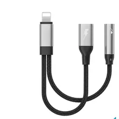 GENERICO - Adaptador de Cable auxiliar 2 en 1 de 3,5mm para Interfaz IP