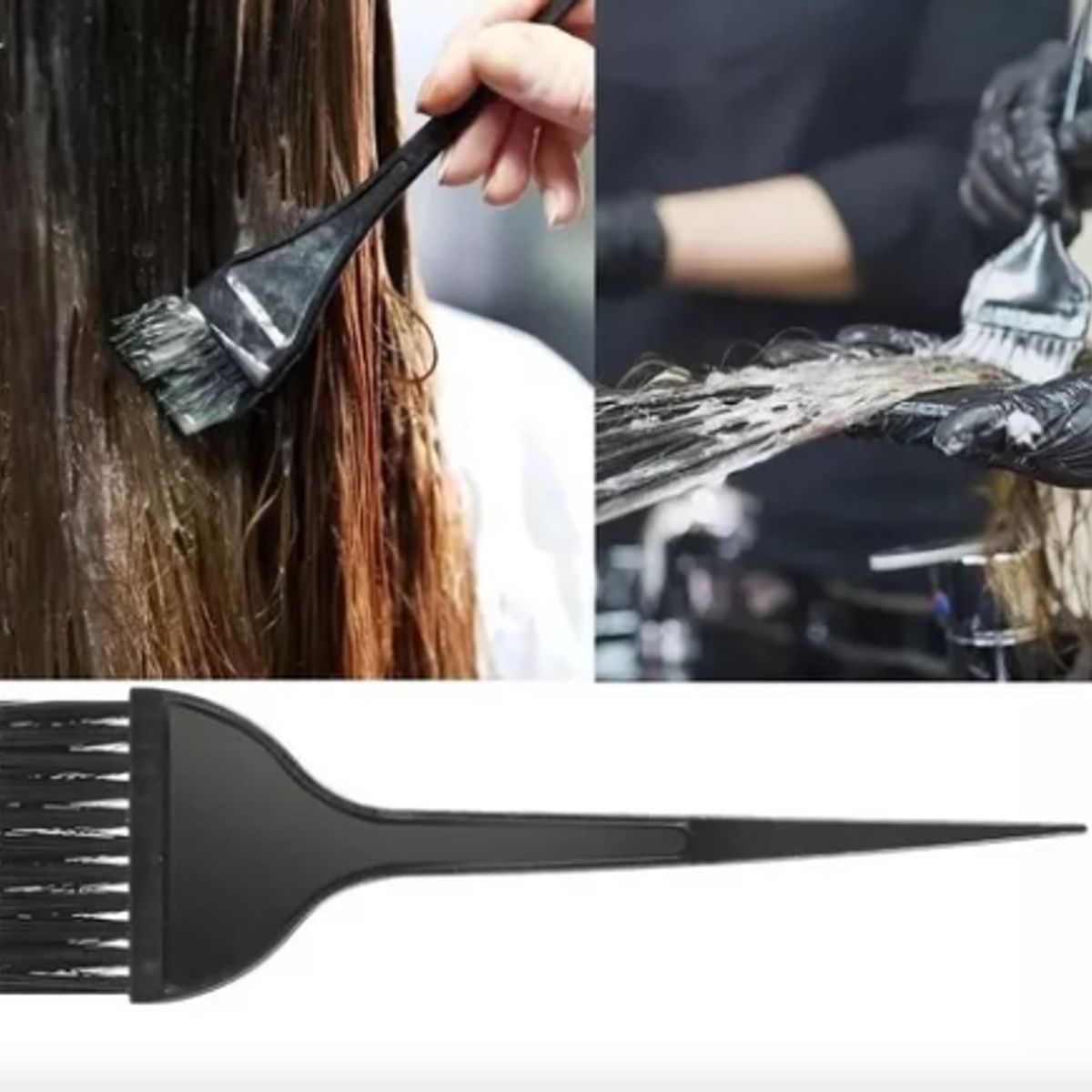 GENERICO - Pocillo + Cepillos de  Peluquería Para Peluqueria y Barberia