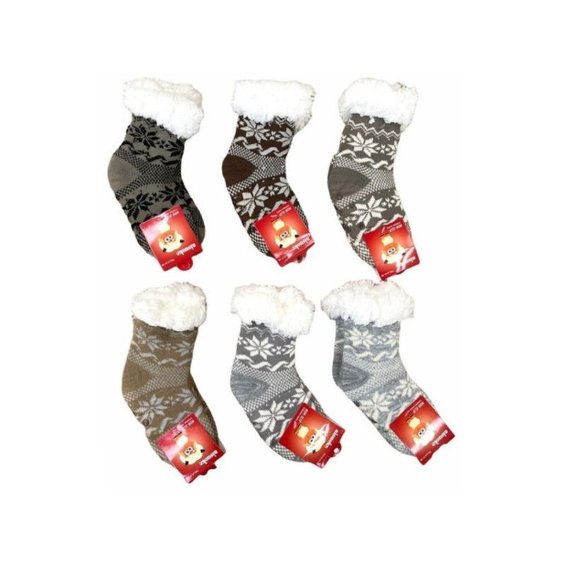 CRUSEC - Pack 3 Pares Calcetines Antideslizante Interior Con Chiporro