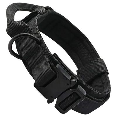Imagen 2 del producto Collar Táctico Perros Reforzado Ajustable Talla L Negro