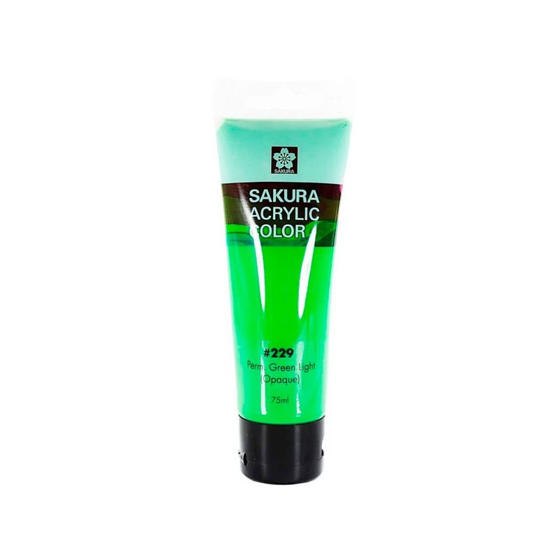 SAKURA - Pintura Acrilica Sakura 75ml - Verde Claro Permanente