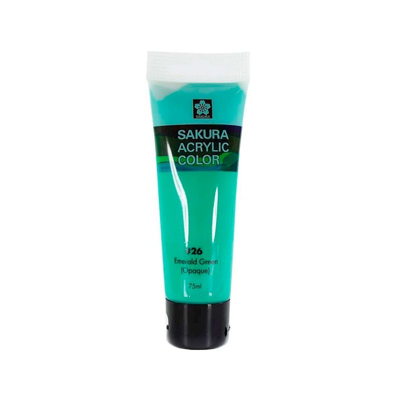 SAKURA - Pintura Acrilica Sakura 75ml - Verde Esmeralda