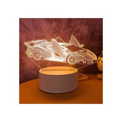 Imagen 2 del producto Lámpara 3D Diseño De Auto De Carrera Creativa Decorativa