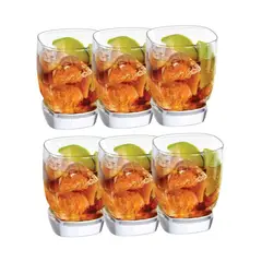CRISTAR - Set 6 Vasos Modelo Van Gogh Rocks Bajo De 290mL Cocina