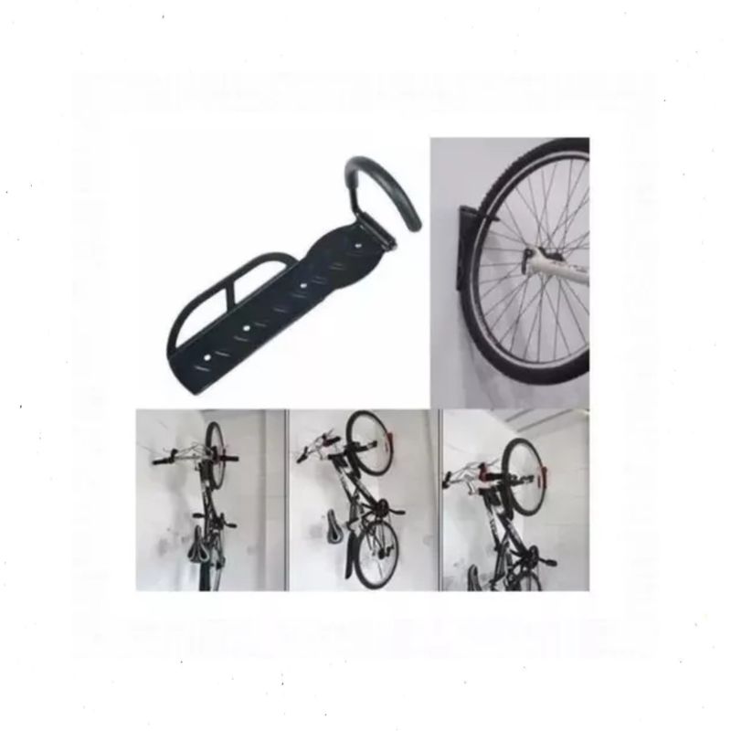 GENERICO - Gancho Para Bicicletas Acero Soporte Muro Madera Cemento