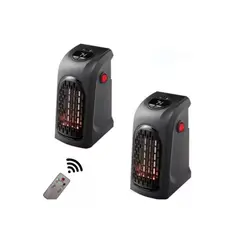 GENERICO - Pack X2 Calefactor Electrico 400w Calefactor Termoventilador Color.