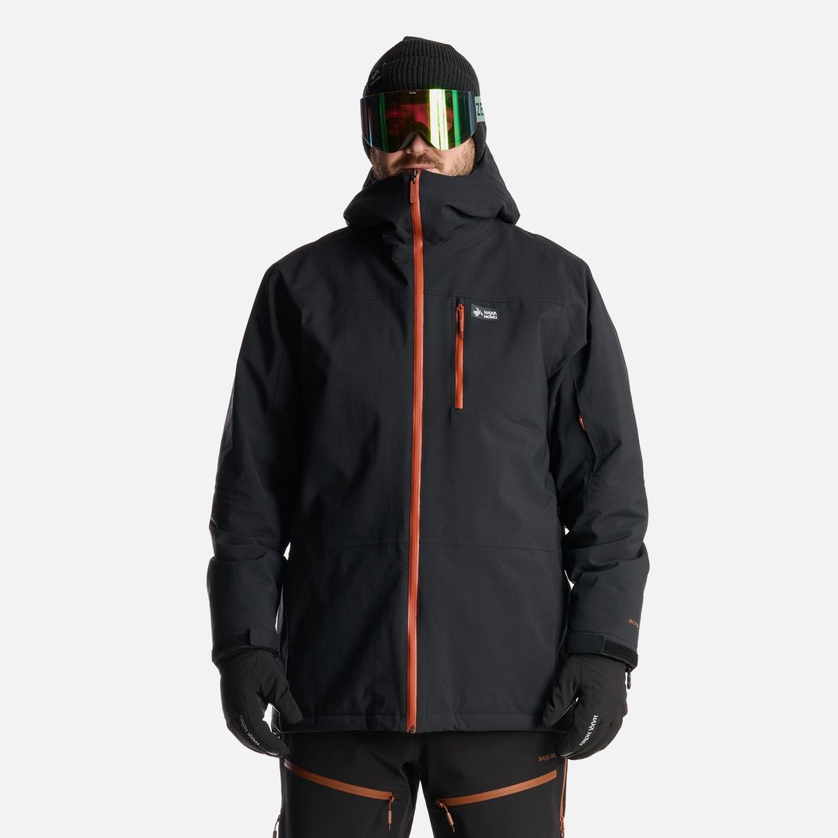 HAKA HONU - Chaqueta Hombre Yeti Negro Haka Honu