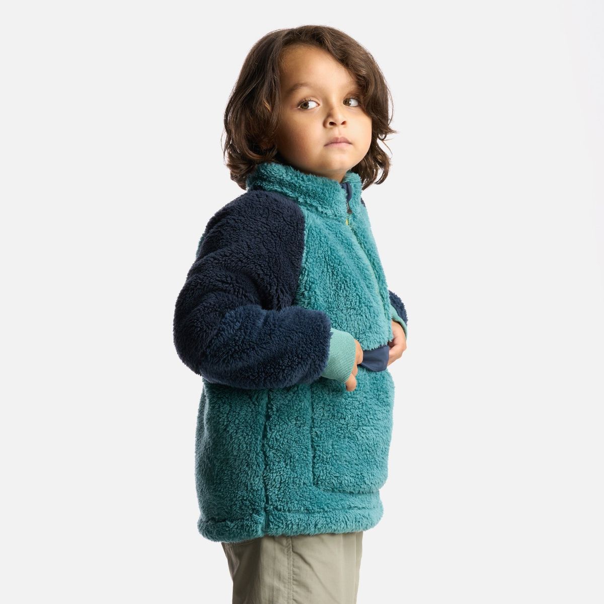 HAKA HONU - Poleron Niño Calurosito Turquesa Haka Honu