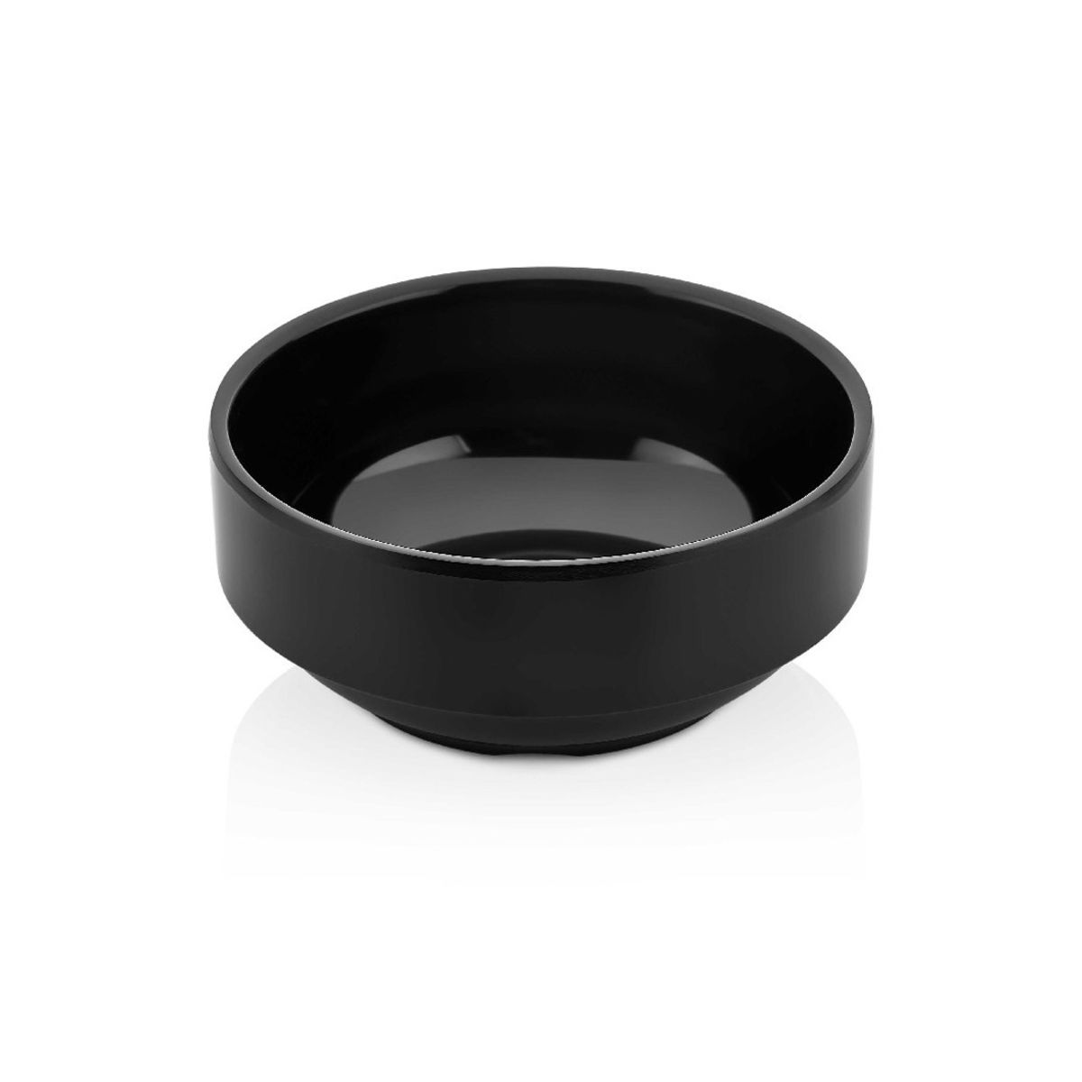 IMAHE - SET DE 4 POCILLO 12 CM 400 ML MELAMINA NEGRA IMAHE