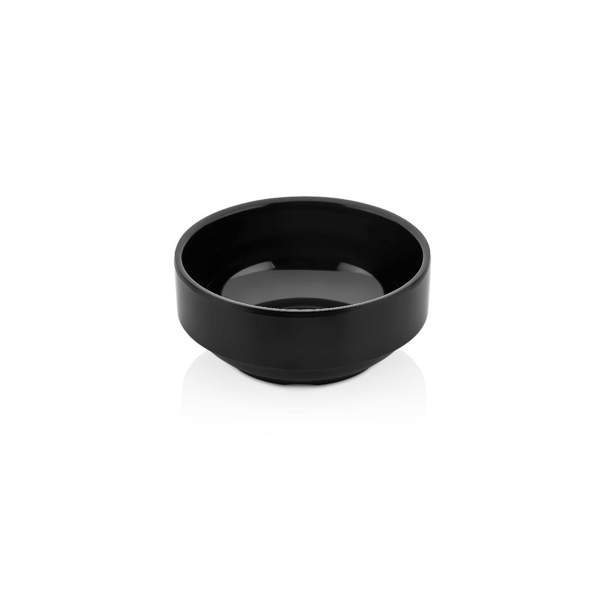 IMAHE - SET DE 4 POCILLO 12 CM 400 ML MELAMINA NEGRA IMAHE