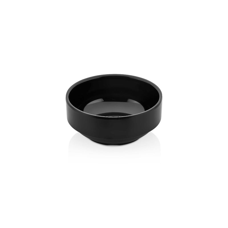 IMAHE - SET DE 4 POCILLO 12 CM 400 ML MELAMINA NEGRA IMAHE