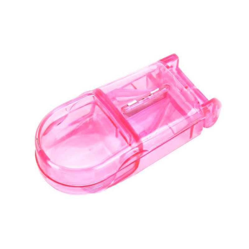 GENERICO - Pastillero Organizador Cortador Dosificador Rosado