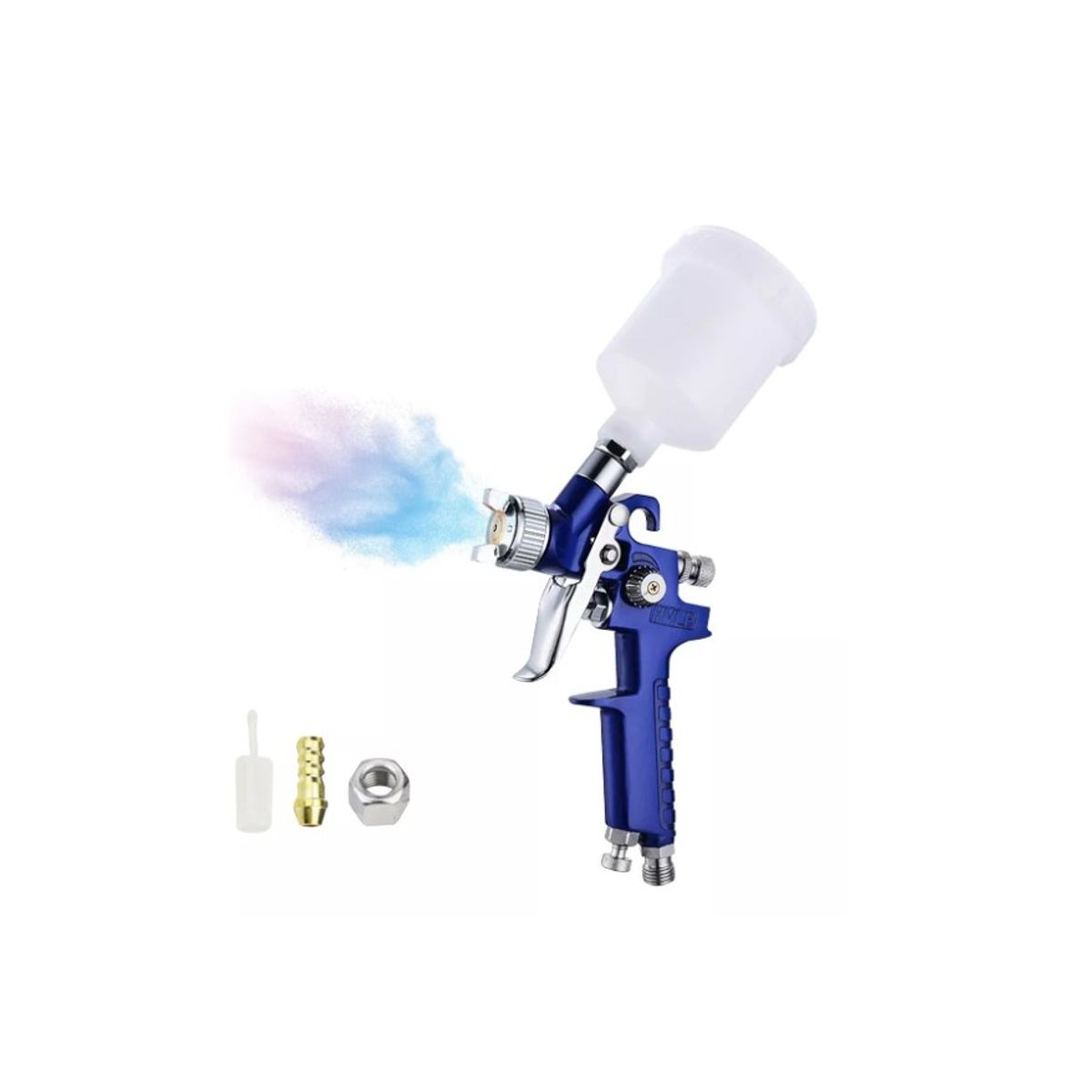 GENERICO - Pintura Pistola Para Pintar Gravedad 14mm 600ml Herramienta