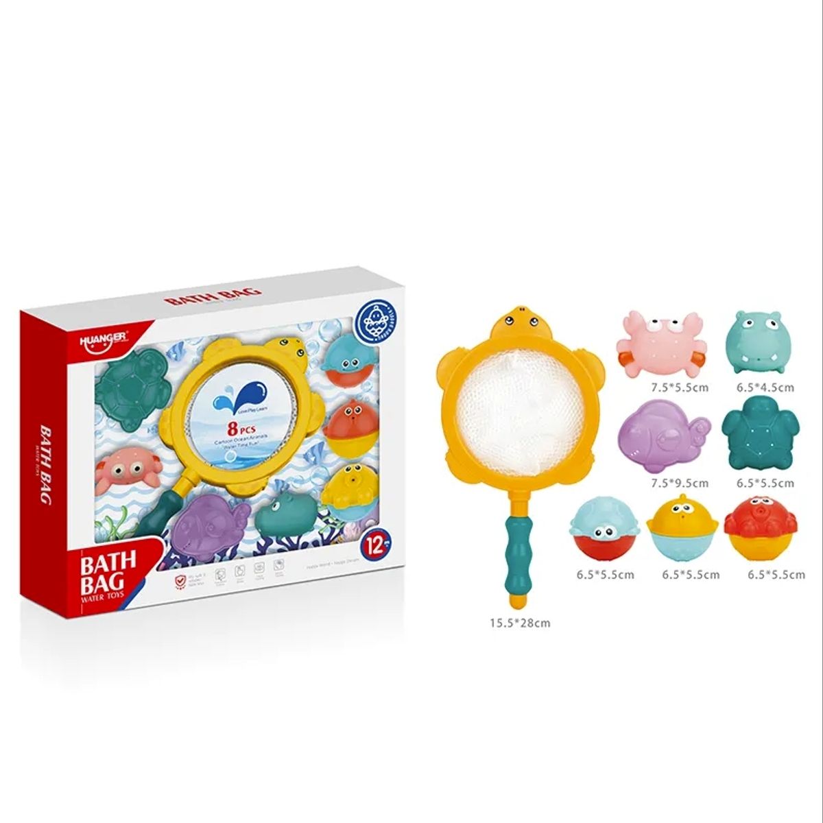 HUANGER - Set juegos de baño 8 piezas