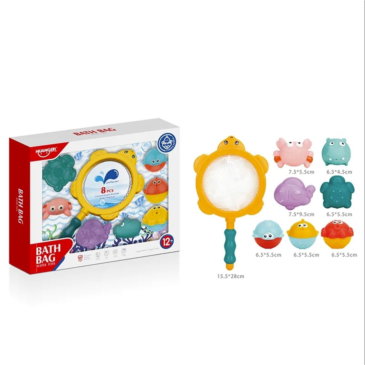 HUANGER - Set juegos de baño 8 piezas