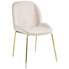 GENERICO - Silla Olivia Velvet Gold Beige