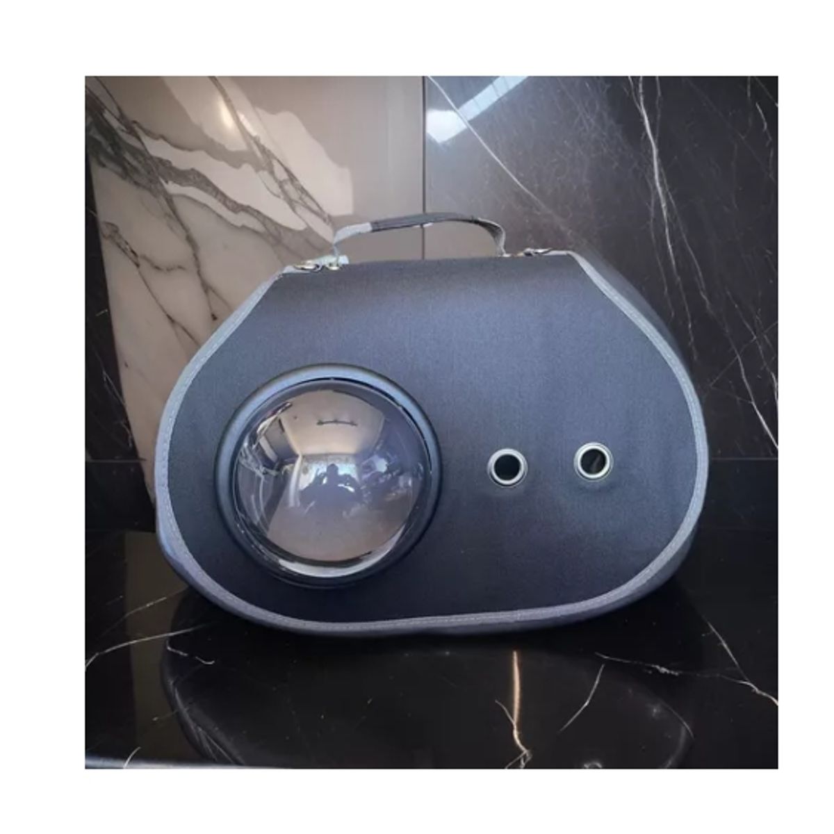 GENERICO - Maletin Guacal Plegable Para Perros O Gatos Alta Gama Gris