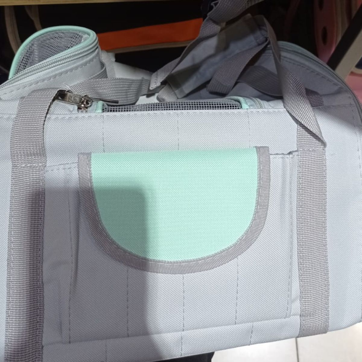 GENERICO - Bolso Viajero Transportador De Mascotas Gris