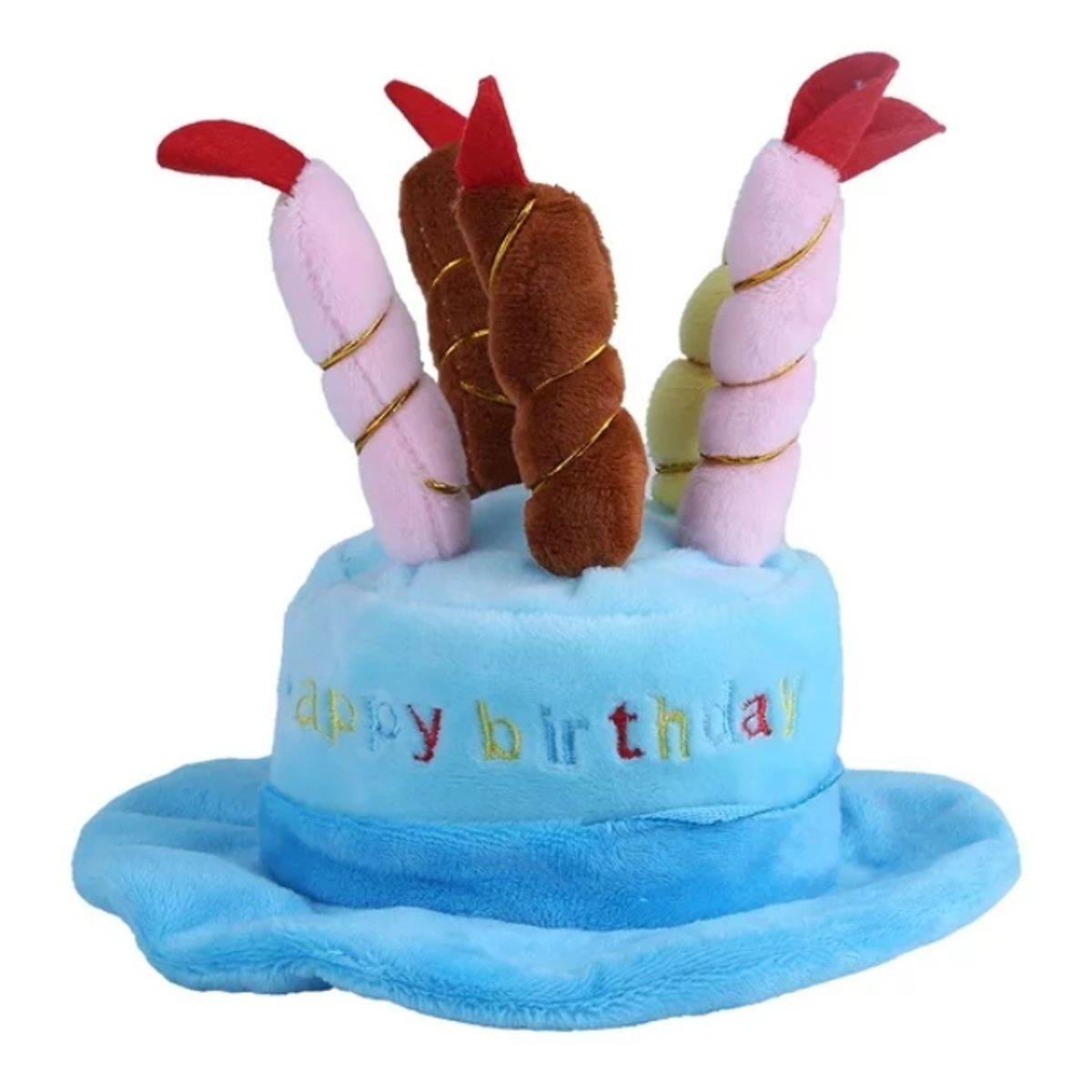 GENERICO - Gorro De Cumpleaños Para Gatos Perros Mascotas Azul