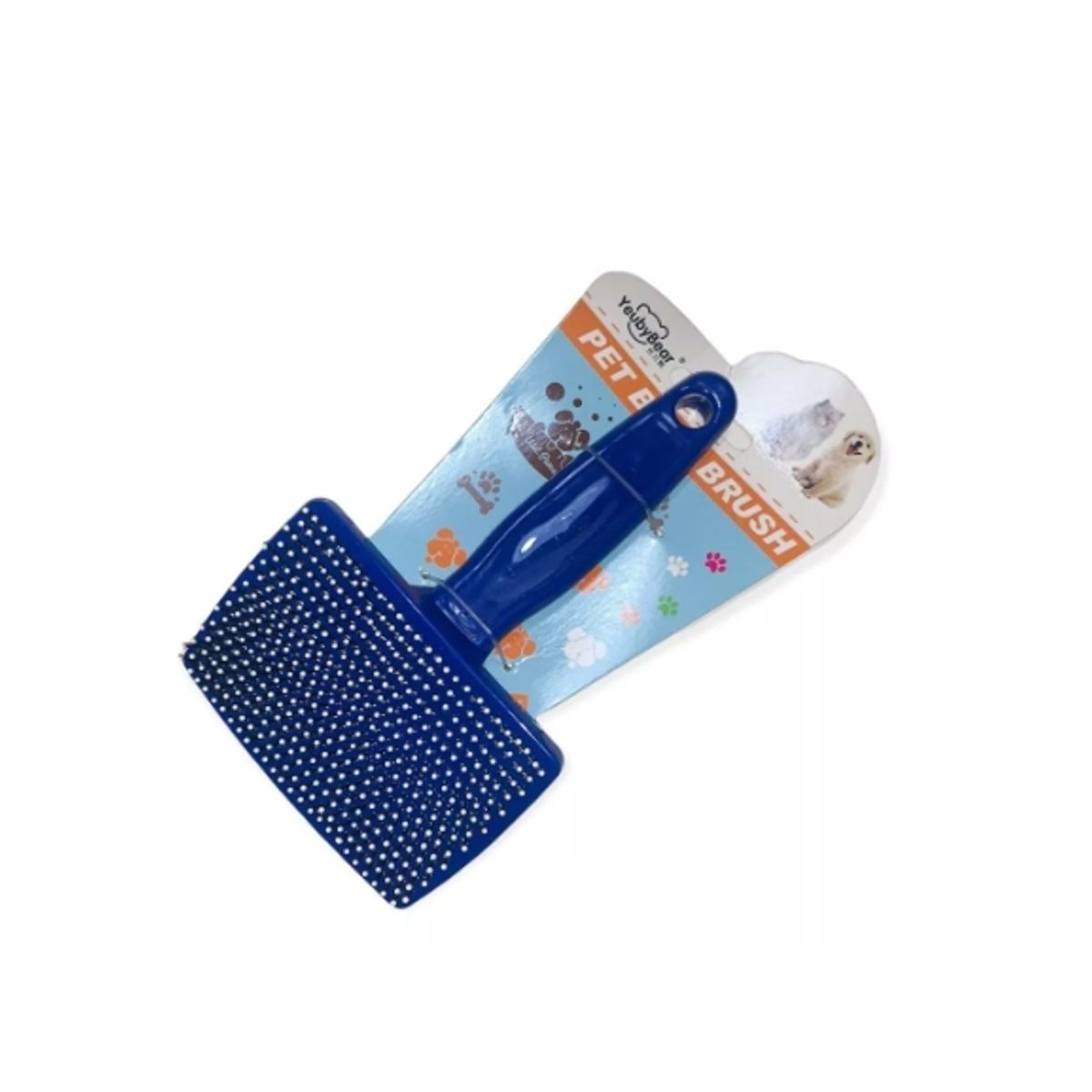 GENERICO - Cepillo Cardina Quita Pelo Perros Gatos Puntas Protegidas