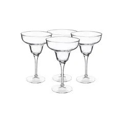 CRISTAR - Set de Copas Margarita con 4 Unidades de 266 ml