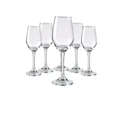 CRISTAR - Set 6 Copas Brunello Flute 237 ml Tragos Celebracion