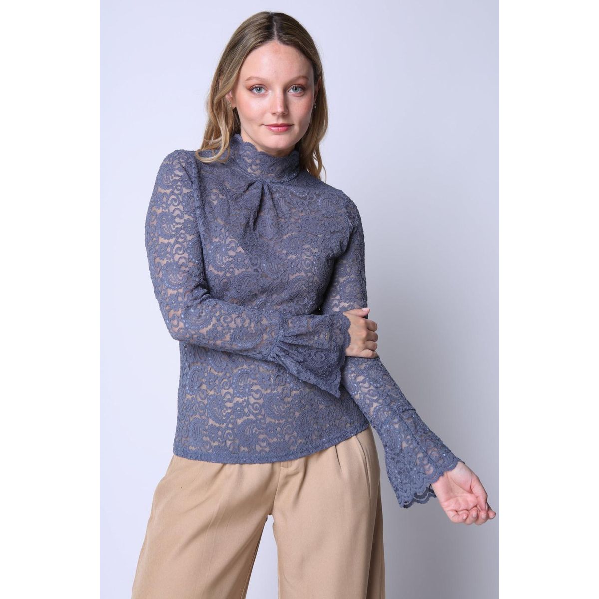 ECLIPSE - Polera Encaje Indigo Indigo Eclipse ECLIPSE