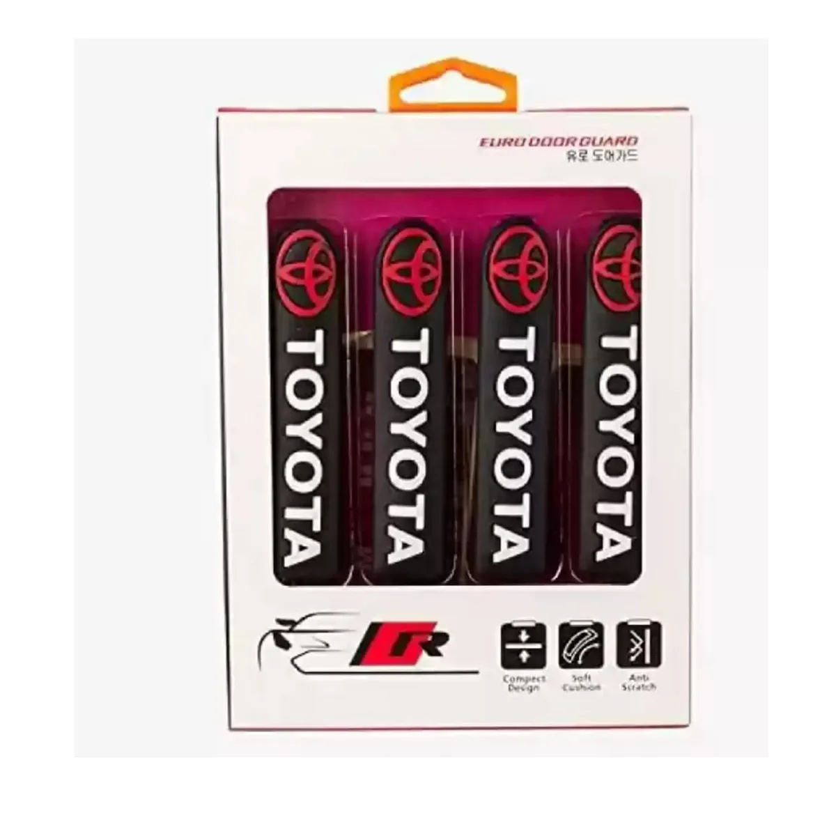 GENERICO - Tope Protector de puertas para vehículos 4 piezas TOYOTA