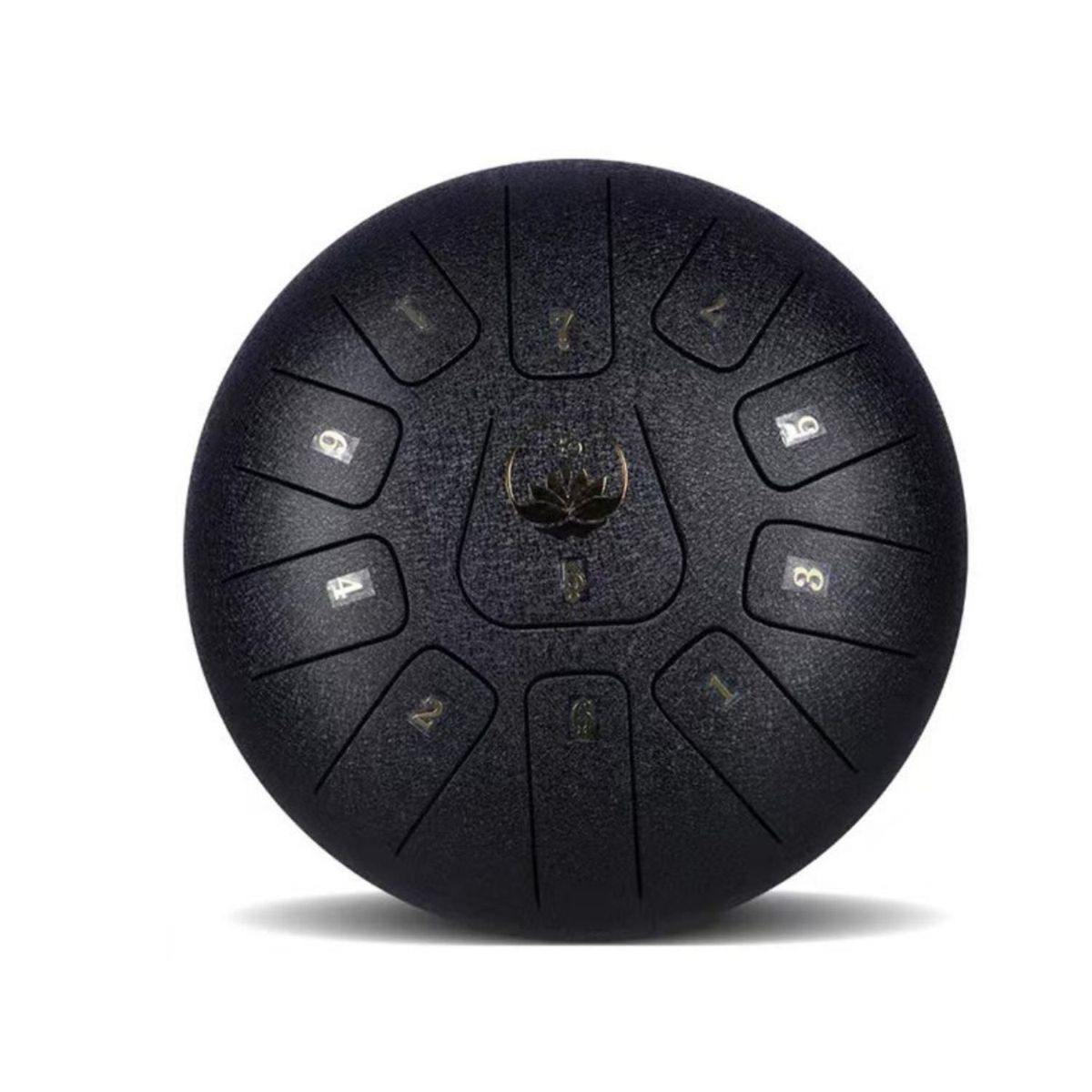 MOBII - Tambor Lengua De Acero Meditación Y Yoga. 6” 11 Tonos. Negro