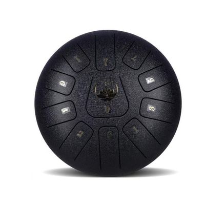Imagen 2 del producto Tambor Lengua De Acero Meditación Y Yoga. 6” 11 Tonos. Negro