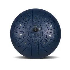 MOBII - Tambor Lengua De Acero Meditación Y Yoga. 6” 11 Tonos. Azul