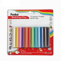 FOSKA - Pack 36 Plasticinas circulares (12x3) 180g