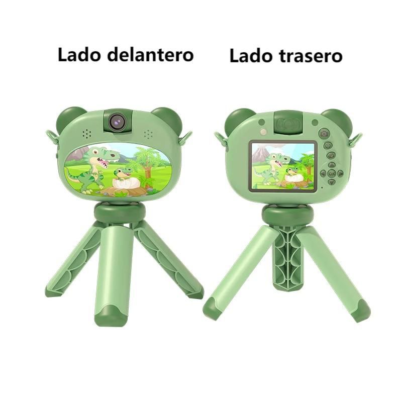 SOONPAM - Regalo Día del Niño Mini Cámara con Soporte D10 32G Verde