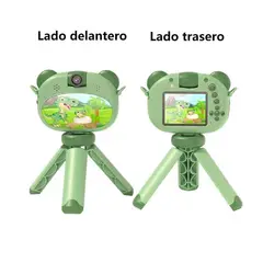 SOONPAM - Regalo Día del Niño Mini Cámara con Soporte D10 32G Verde