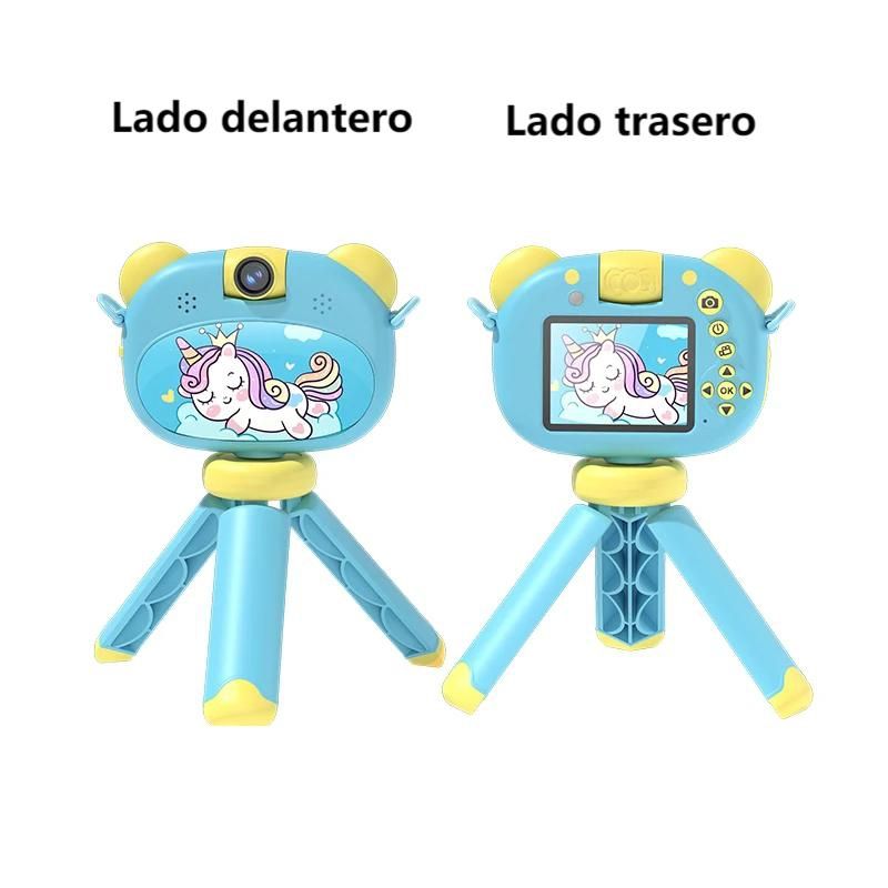 SOONPAM - Regalo Día del Niño Mini Cámara con Soporte D10 32G Azul