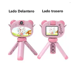 SOONPAM - Regalo Día del Niño Mini Cámara con Soporte D10 32G Rosa