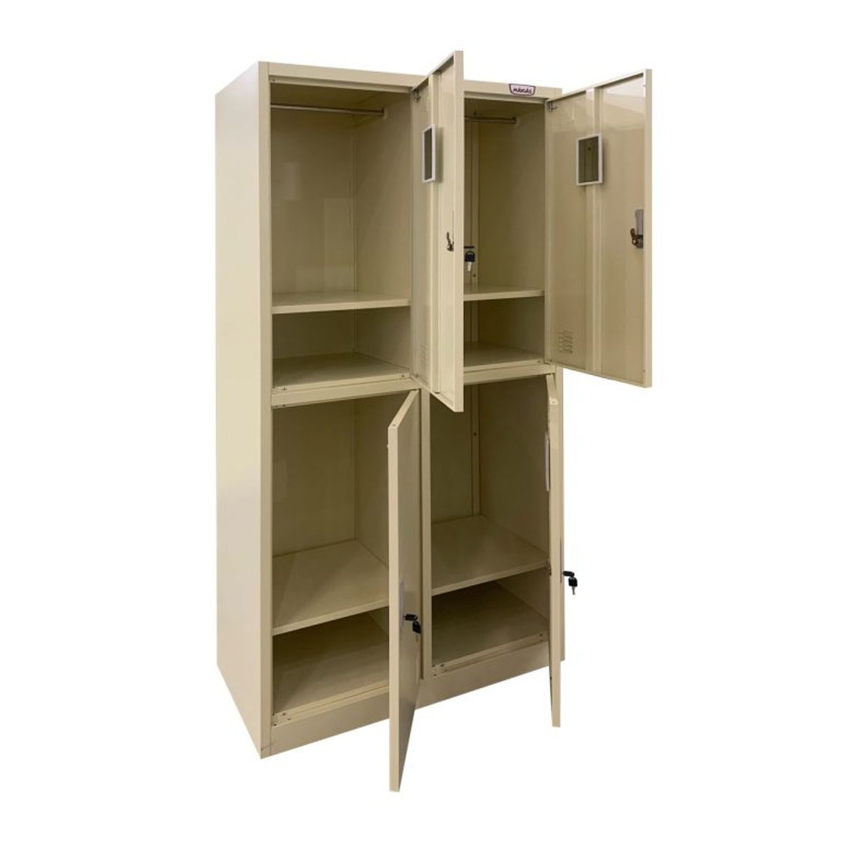 MAIGAS - Casillero Locker Metálico de 1 Cuerpo / 4 Puertas