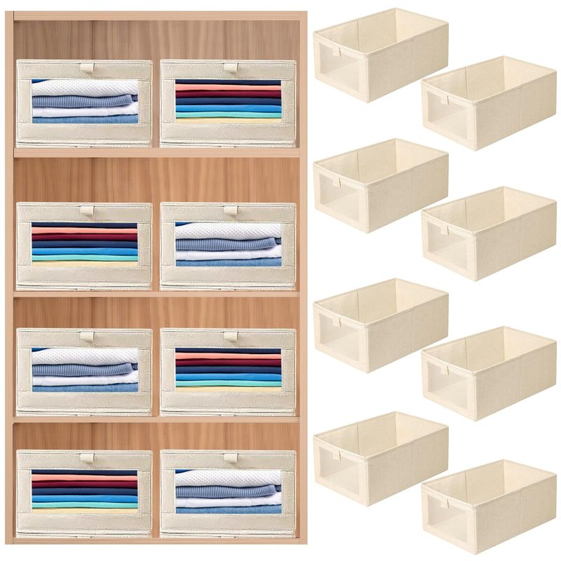 EVERSO - 8Pzs Cajones Organizadores De Ropa Caja De Almacenamiento