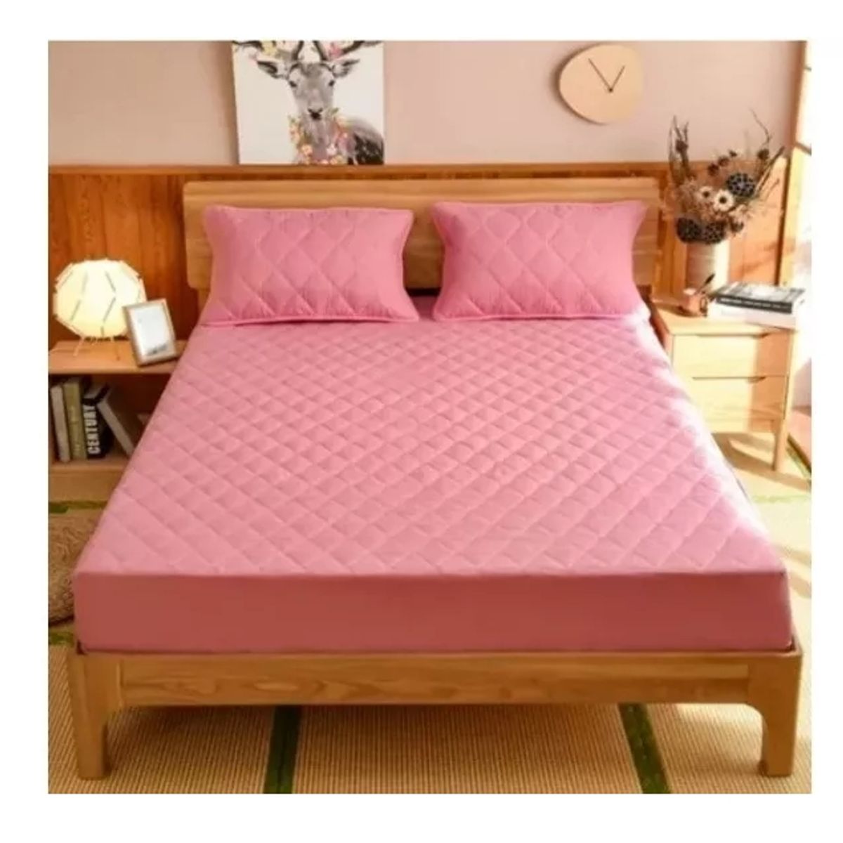 GENERICO - Cubrecolchon 2.5 Pl + 2 Fundas De Almohada