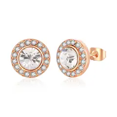 VANITE - Aros Mujer Cristales Class White Rose