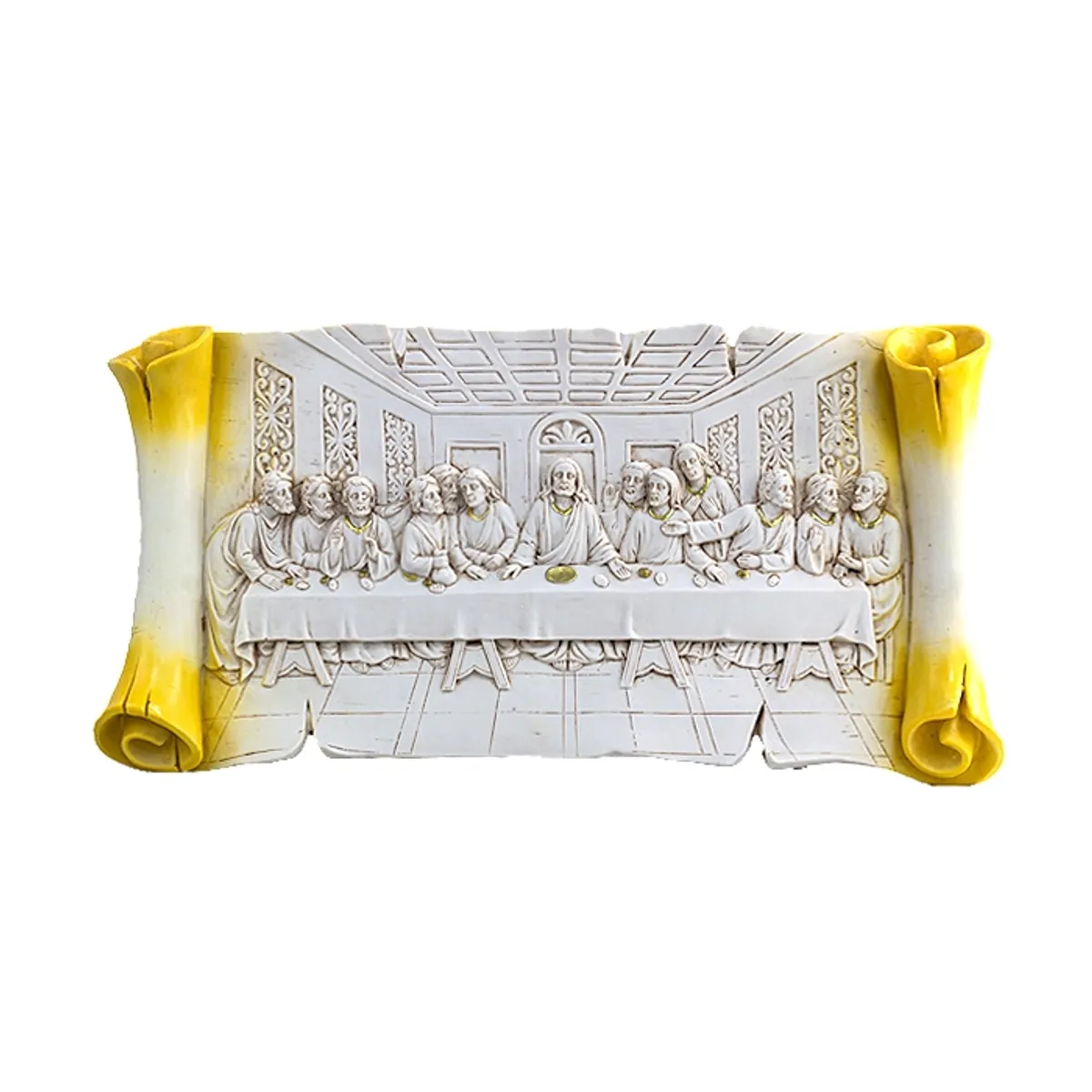 MSA MUEBLES SANTA ANA - Cuadro Retablo Última Cena 62 x 31 Cm.