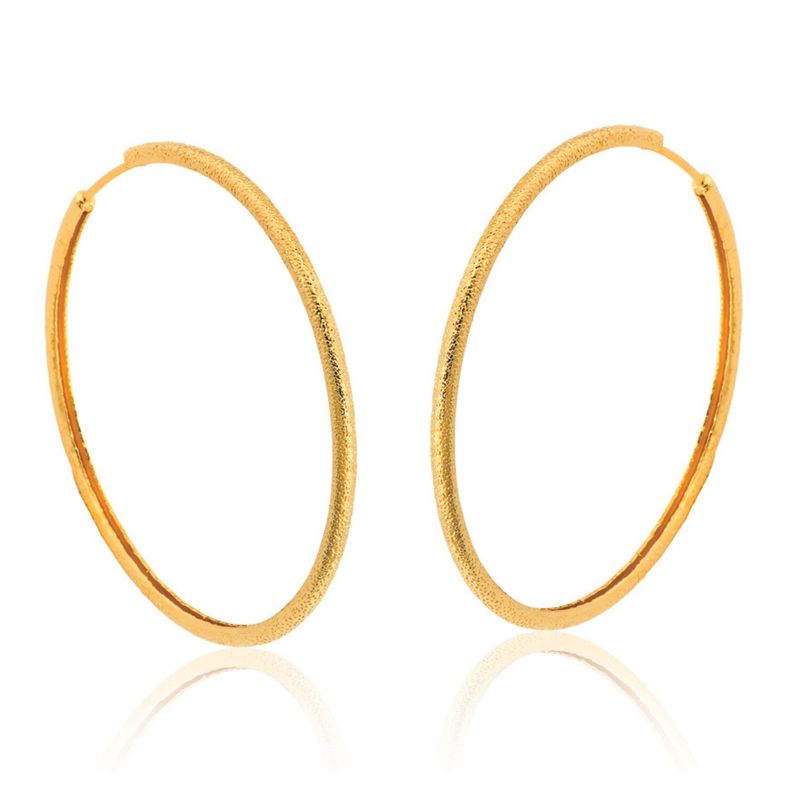 VANITE - Aros Mujer Bañado en Oro Argollas-M