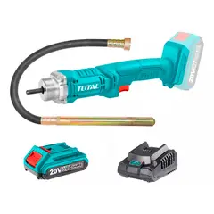 TOTAL TOOLS - Vibrador Hormigón 20v Sonda Bat+ Carg Total Tcvli2023011